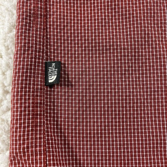 The North Face Shirt Mens XXL Plaid Short Sleeve Button Up Red Checkered - Picture 11 of 11